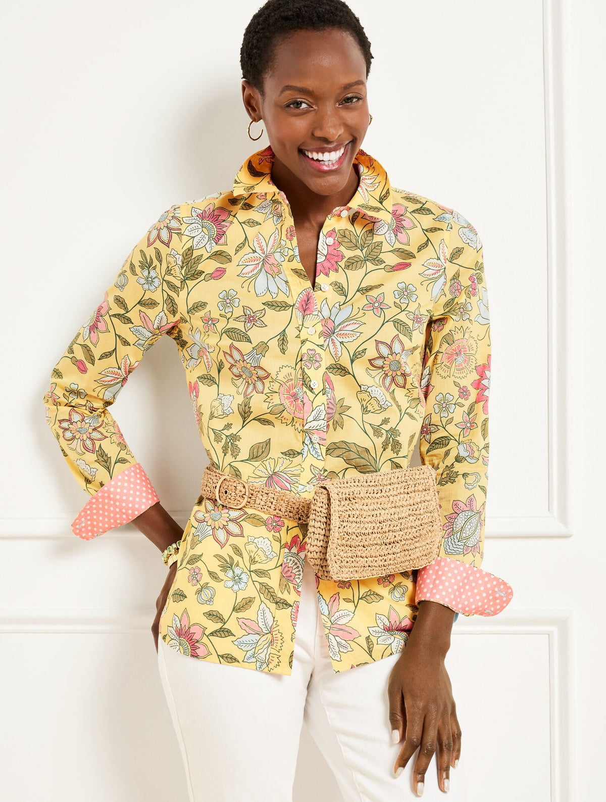 HAT ATTACK STRAW BELT BAG | Talbots