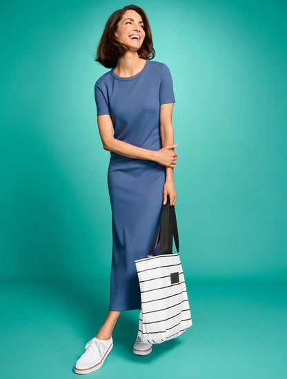 ALOHA COLLECTION PINSTRIPE DAY TRIPPER TOTE | Talbots