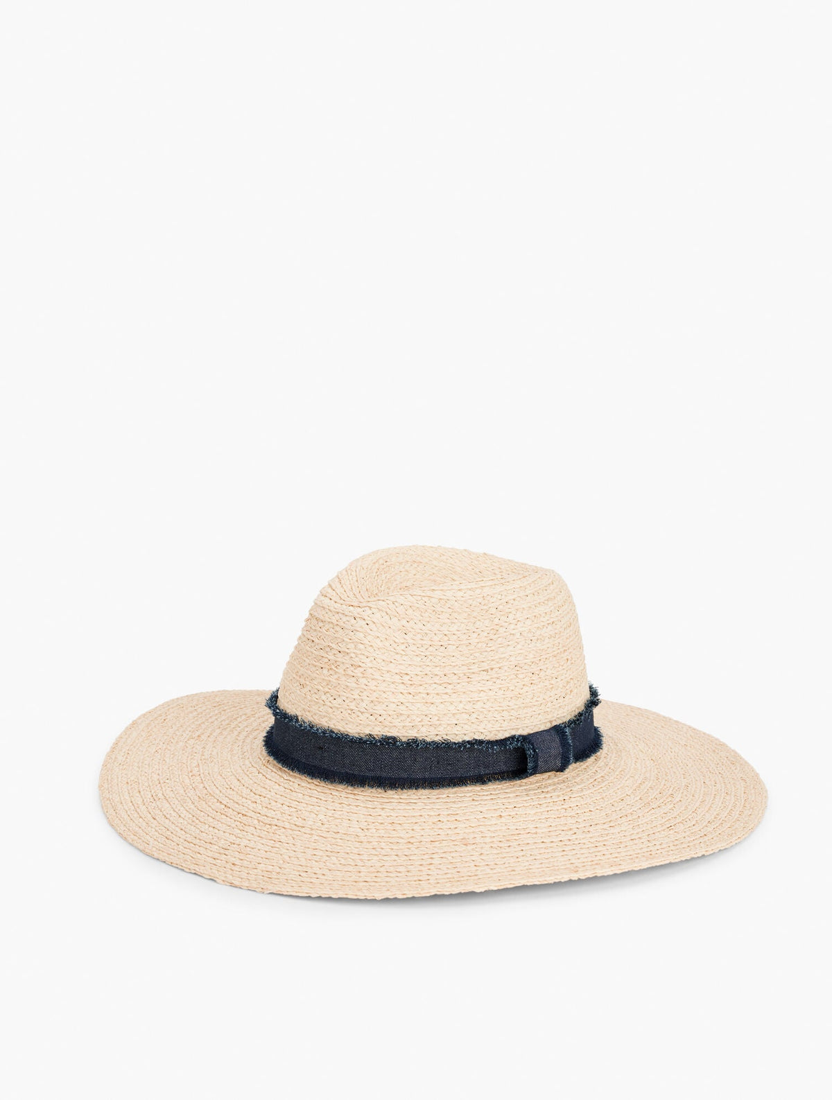 FRAYED TRIM FLOPPY HAT | Talbots