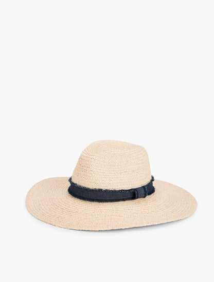 FRAYED TRIM FLOPPY HAT | Talbots