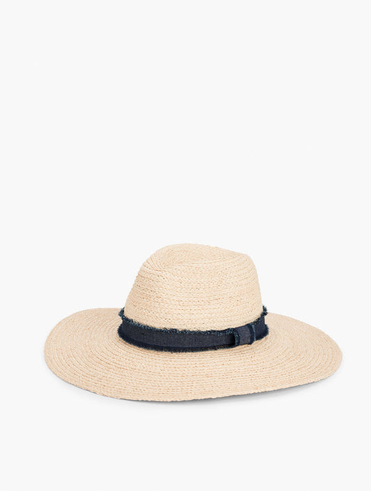 FRAYED TRIM FLOPPY HAT | Talbots
