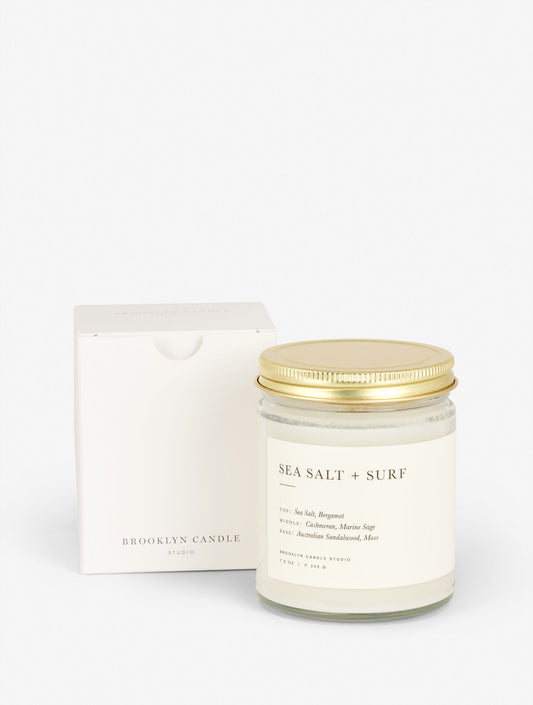 SEA SALT + SURF SCENTED CANDLE BY BROOKLYN CANDLE STUDIO | Talbots