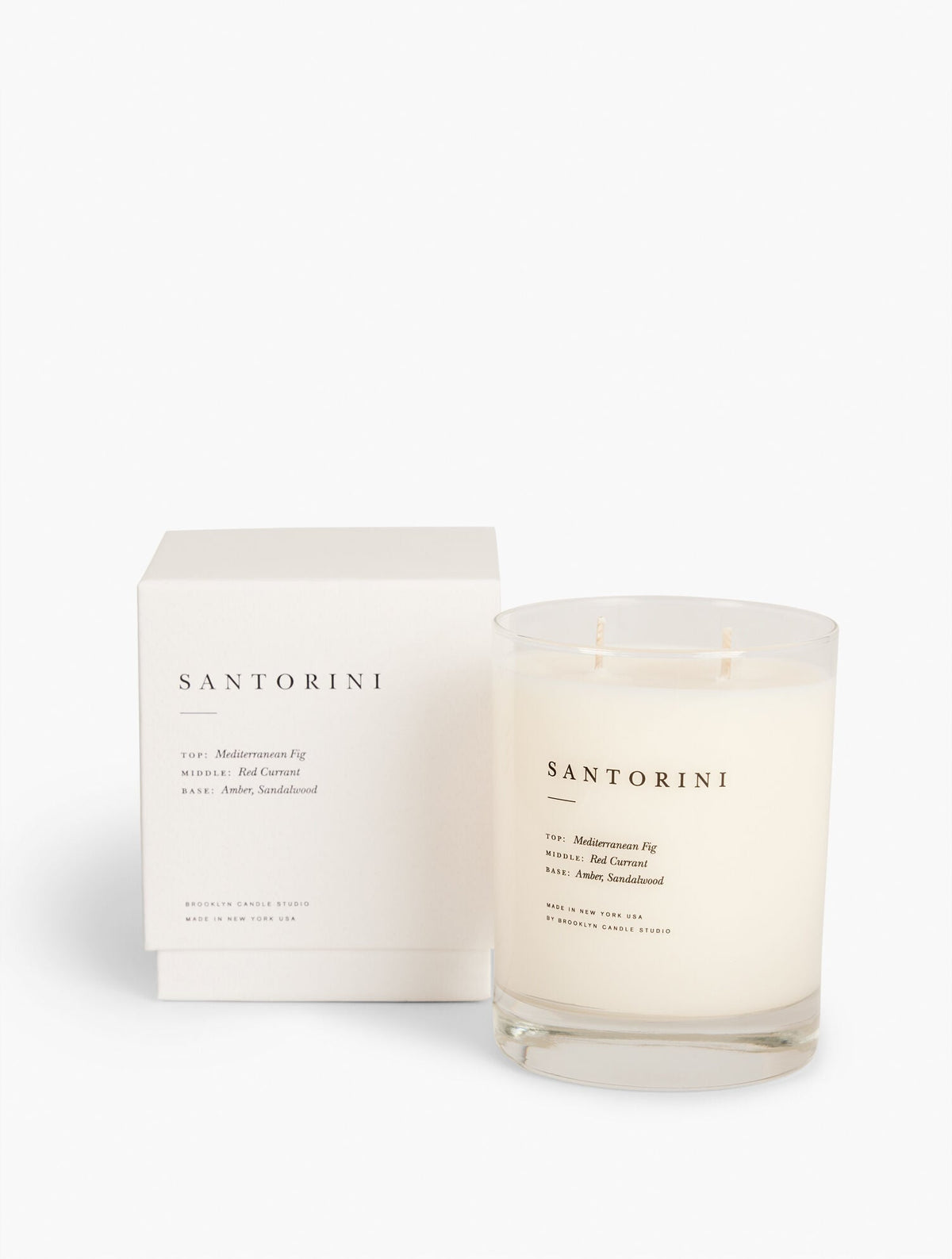 SANTORINI CLASSIC 2-WICK CANDLE BY BROOKLYN CANDLE STUDIO | Talbots