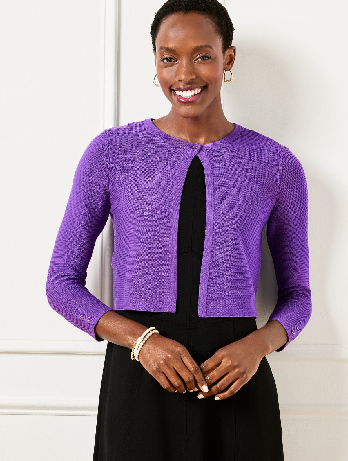 BUTTON SHRUG | Talbots