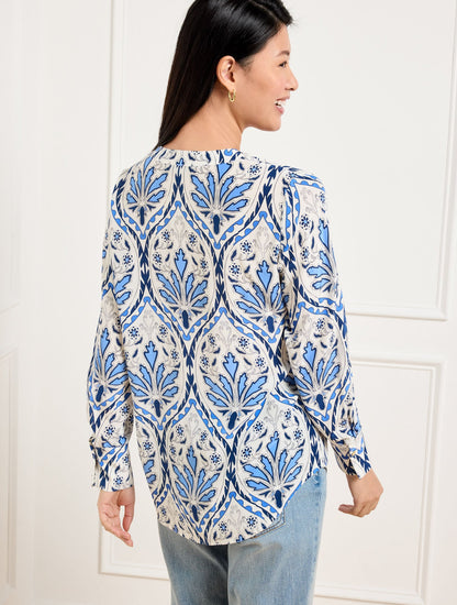 FLORAL MEDALLION TOP | Talbots