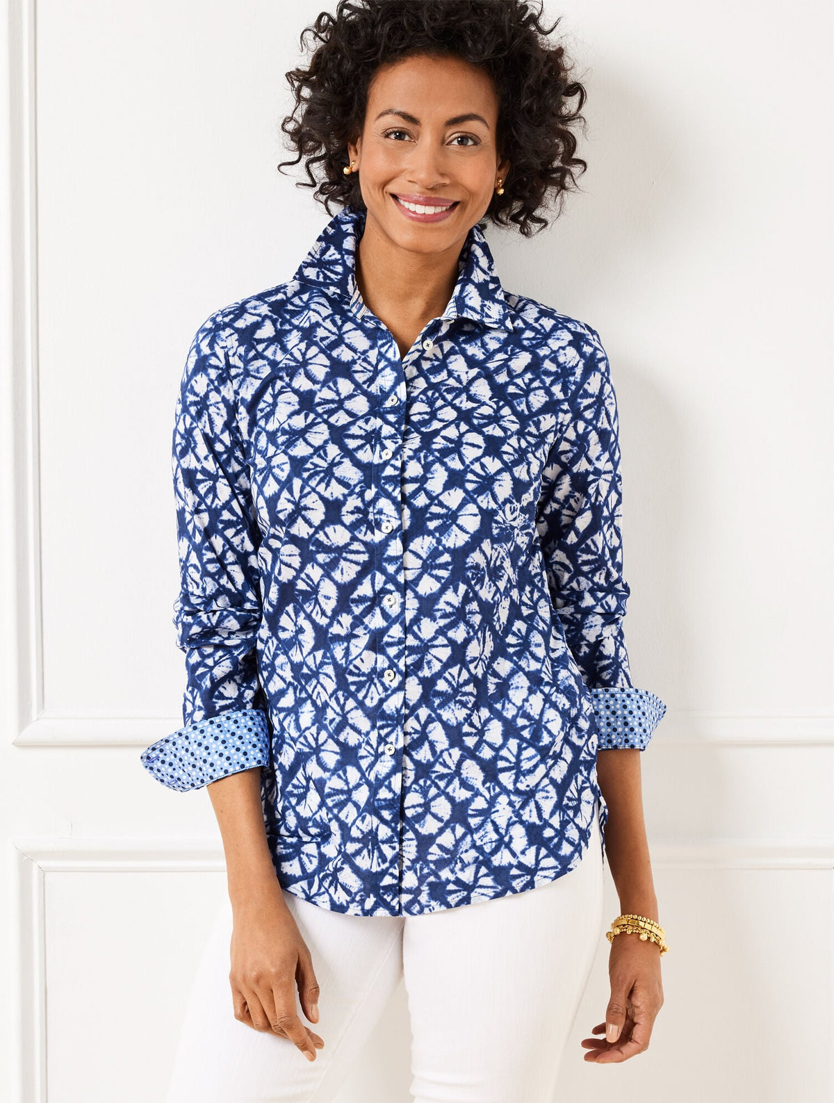MODERN CLASSIC SHIRT - BATIK FOULARD | Talbots