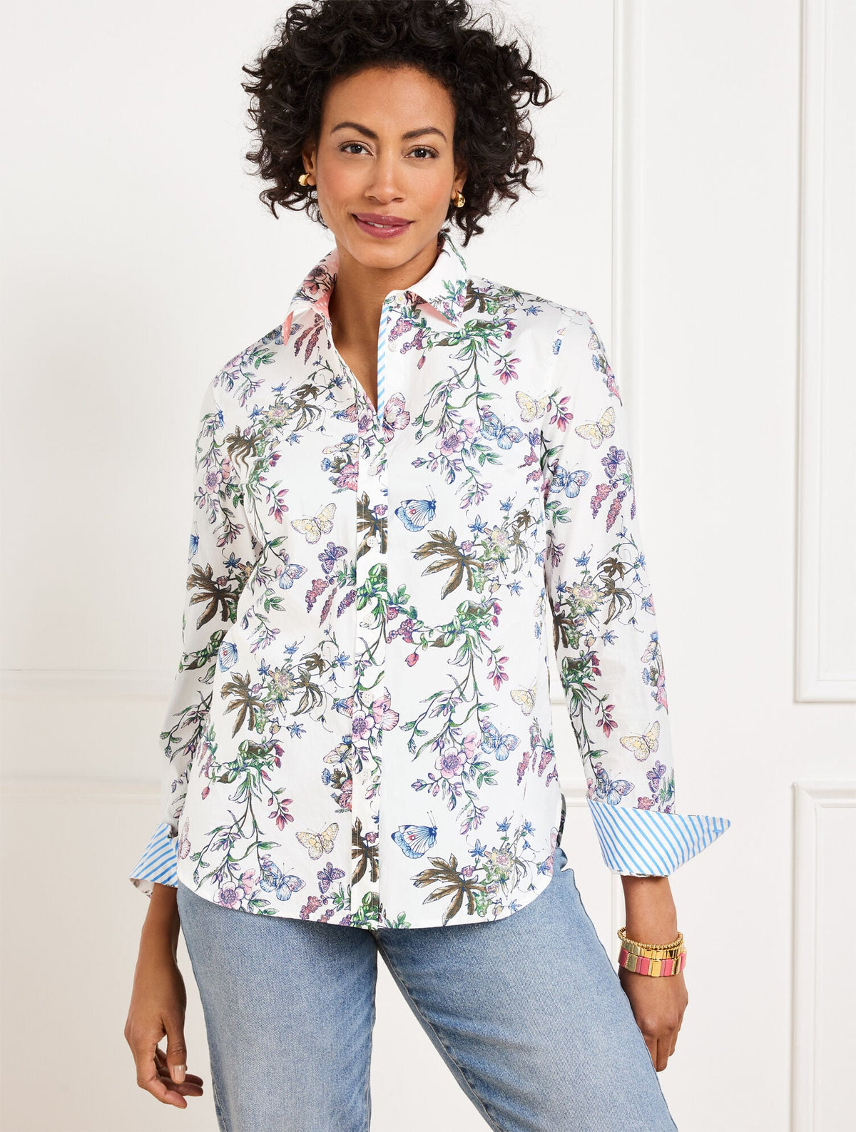 MODERN CLASSIC SHIRT - PENCIL BUTTERFLY | Talbots