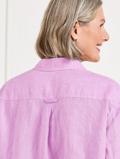 LINEN SHIRT - CROSS DYED | Talbots