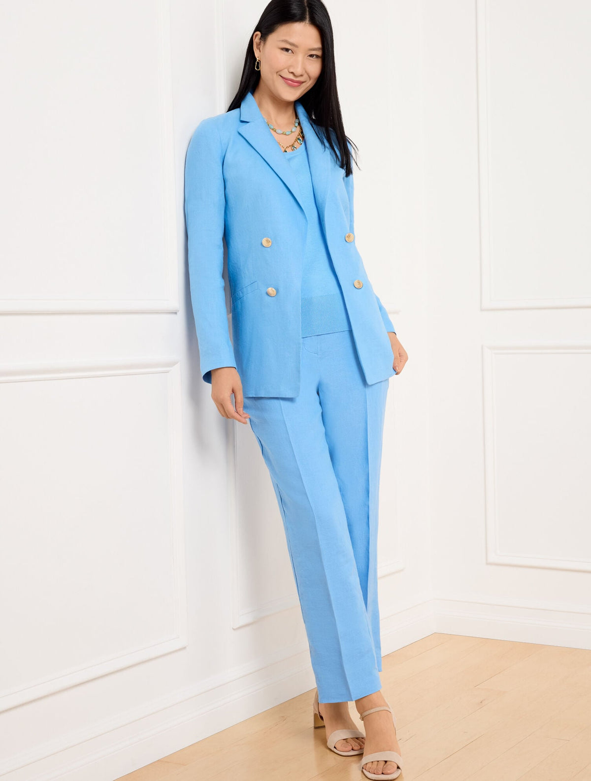 NO CLOSE LINEN BLAZER | Talbots