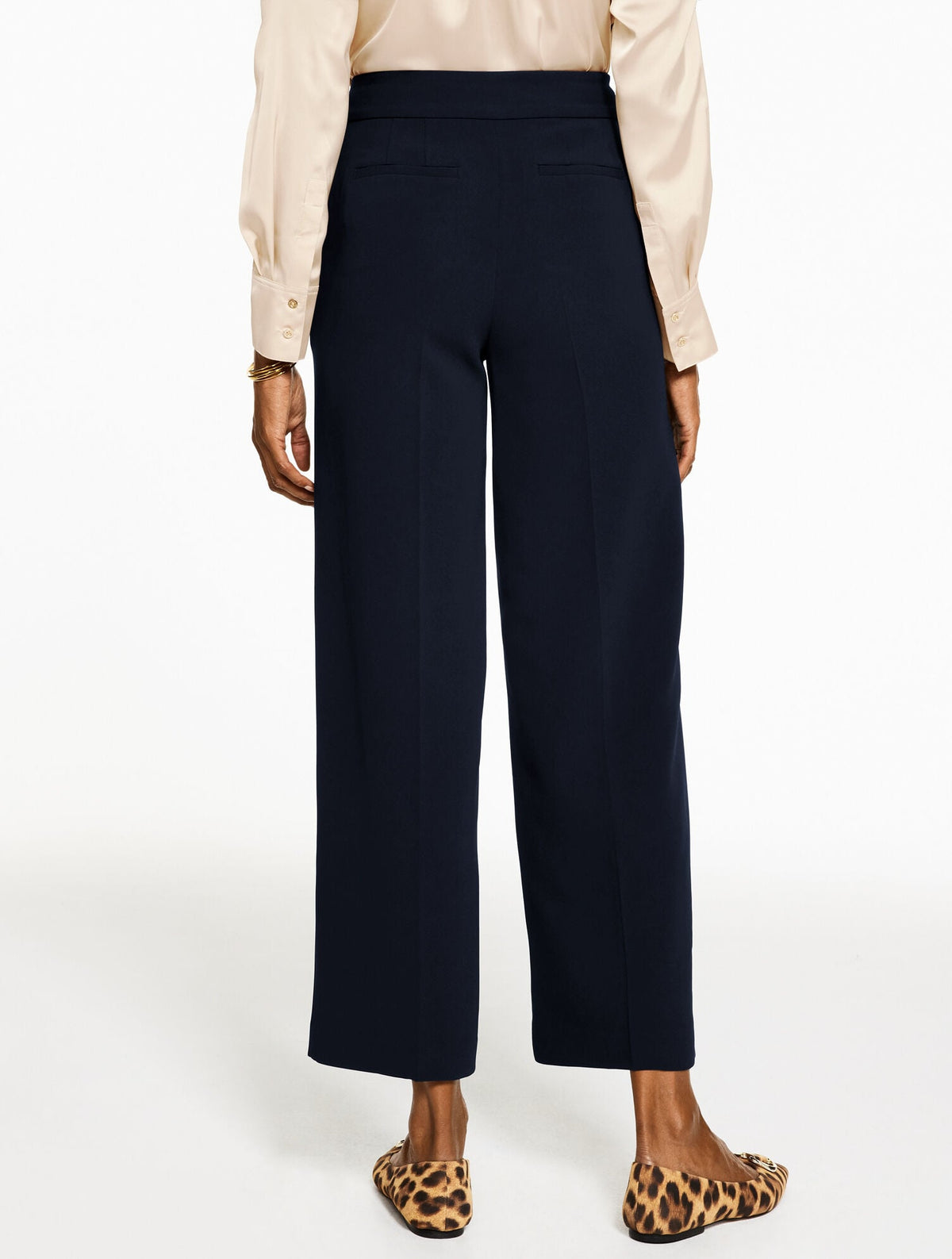 EASY TRAVEL WIDE LEG ANKLE PANTS | Talbots