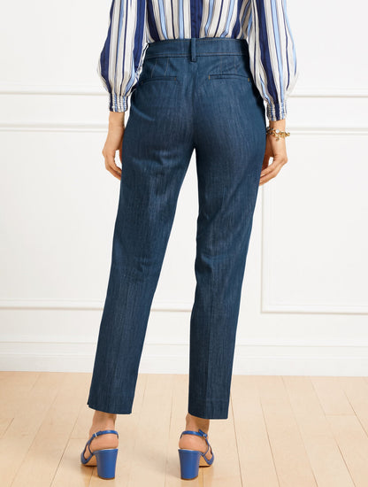 REFINED DENIM SLIM LEG PANTS | Talbots