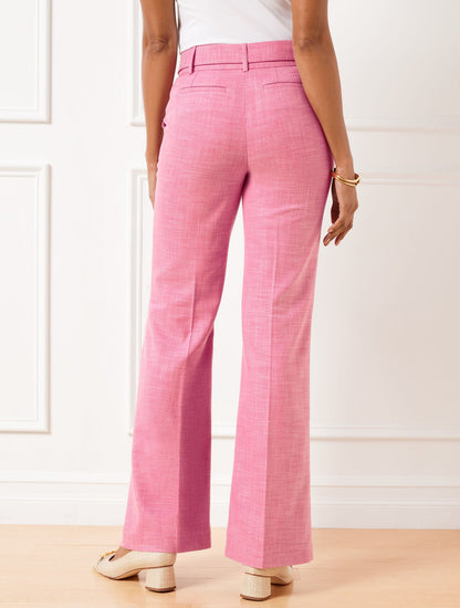 FLARE LEG TWILL PANTS | Talbots