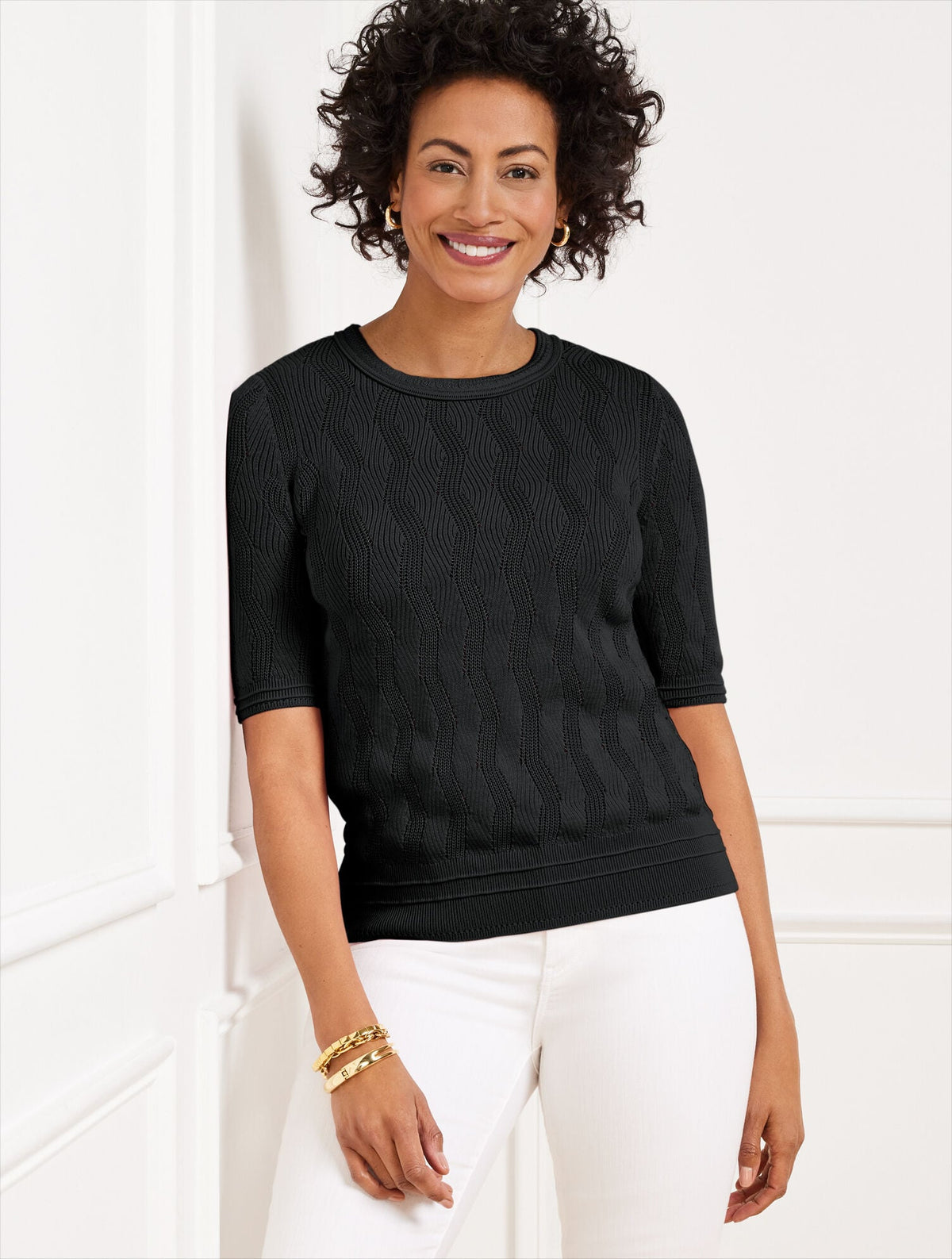ELBOW SLEEVE PULLOVER | Talbots