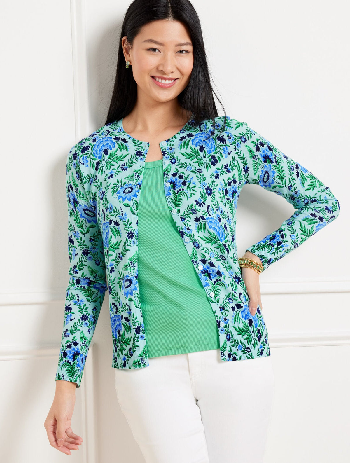 CHARMING CARDIGAN - EXQUISITE FLORAL | Talbots