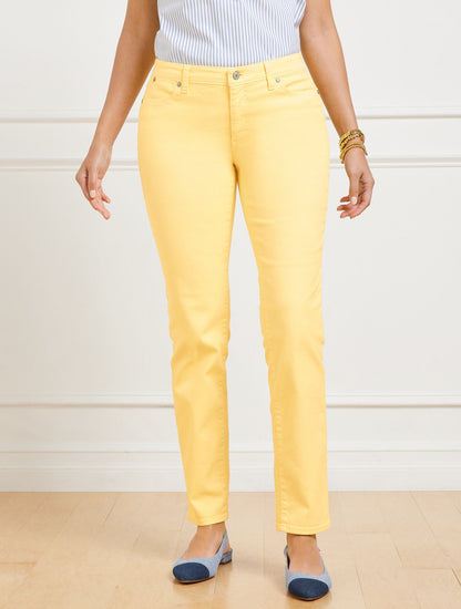 SLIM ANKLE JEANS - GARMENT DYE - CURVY FIT | Talbots