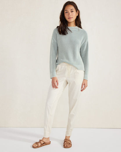 GARMENT-DYED ORGANIC COTTON ROLLNECK SWEATER | Talbots