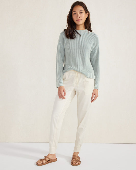 GARMENT-DYED ORGANIC COTTON ROLLNECK SWEATER | Talbots