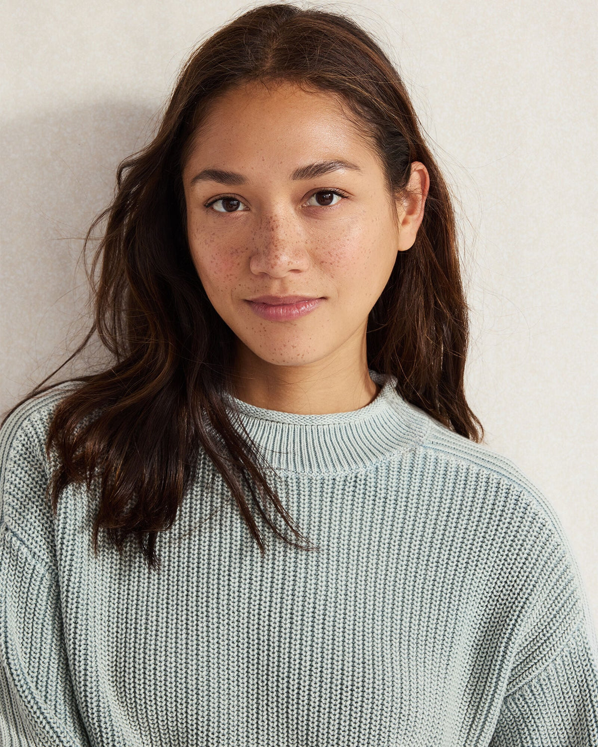 GARMENT-DYED ORGANIC COTTON ROLLNECK SWEATER | Talbots
