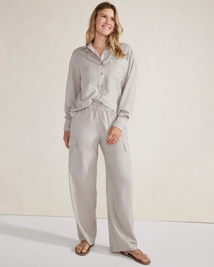 DRAPEY WOOL CARGO PANTS | Talbots