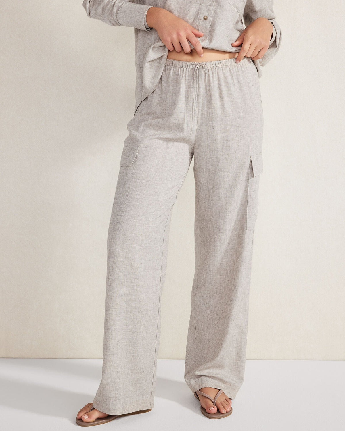 DRAPEY WOOL CARGO PANTS | Talbots