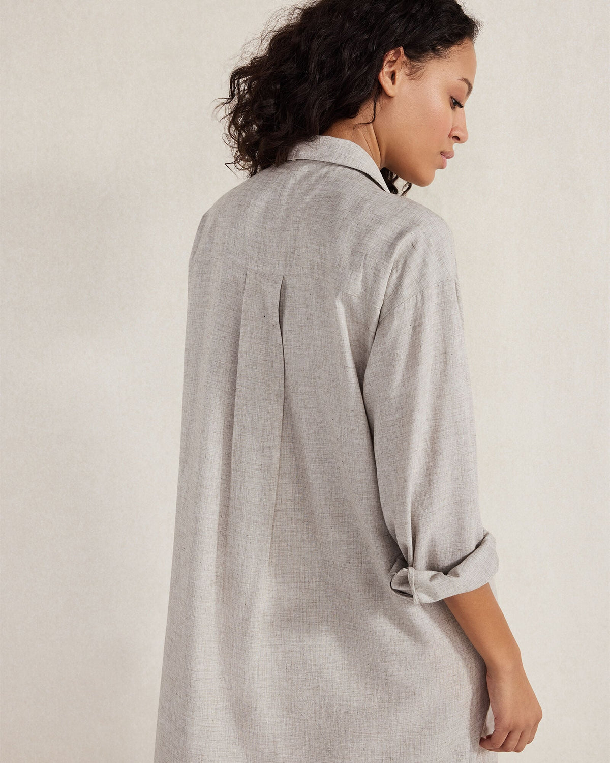 DRAPEY WOOL BUTTON DOWN DRESS | Talbots