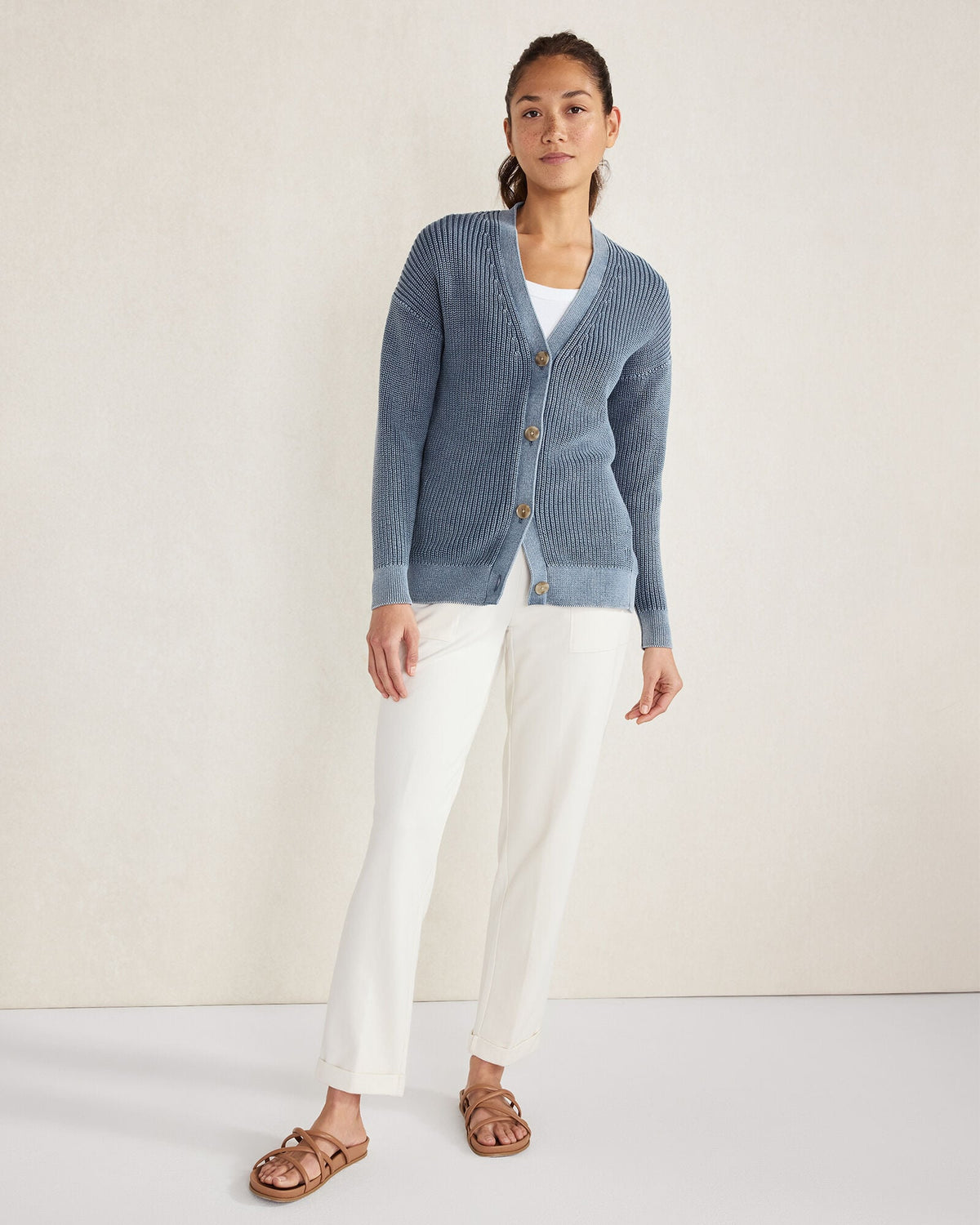 ORGANIC COTTON TERRY PANTS | Talbots
