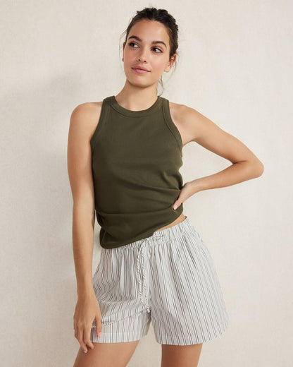 ORGANIC COTTON POPLIN SHORTS | Talbots