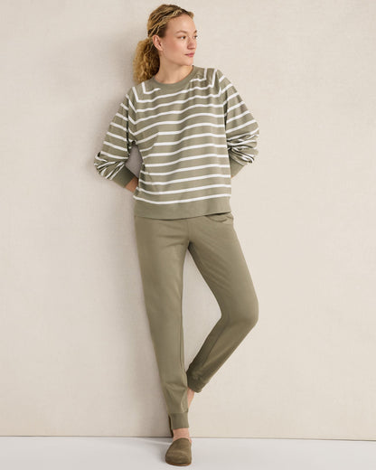 ORGANIC COTTON INTERLOCK JOGGERS | Talbots