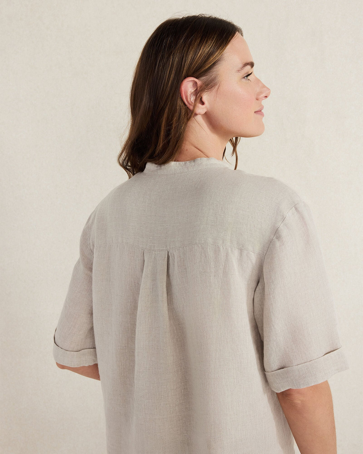 LINEN CUFF SLEEVE TOP | Talbots