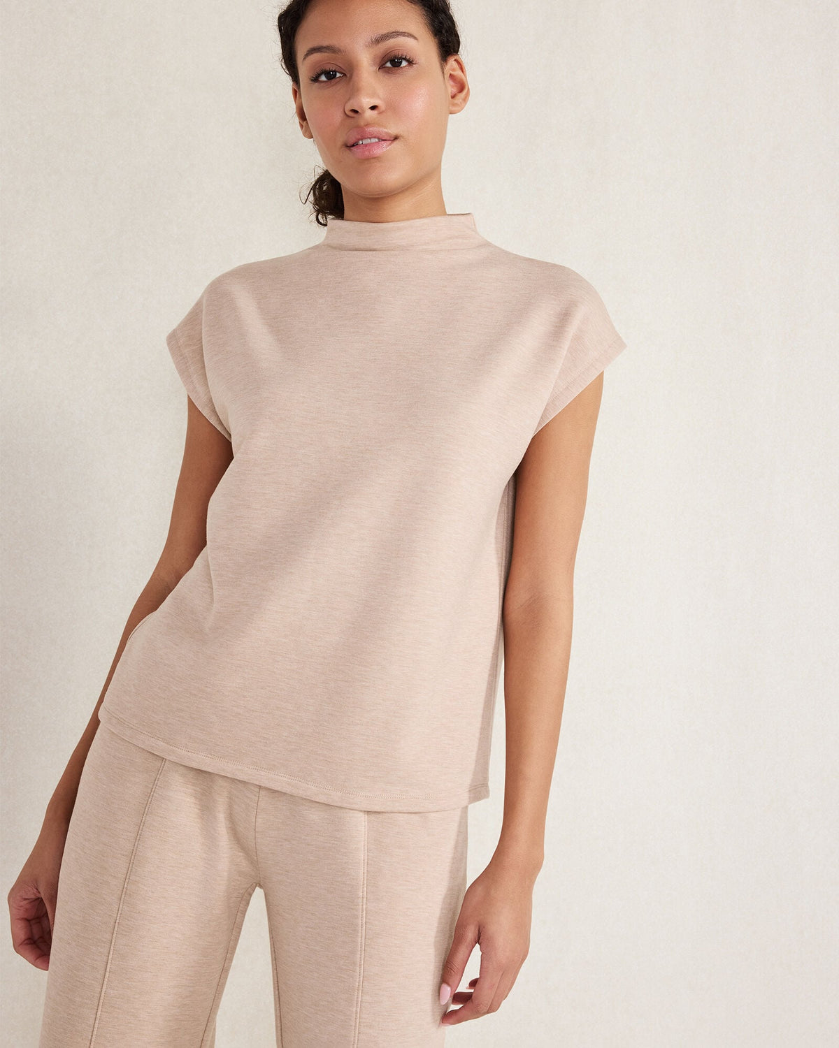 FLEECE FUNNEL NECK TOP | Talbots