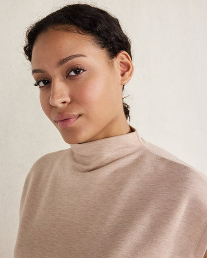 FLEECE FUNNEL NECK TOP | Talbots