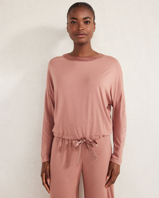 CALM & COOL CINCHED SLEEP TOP | Talbots