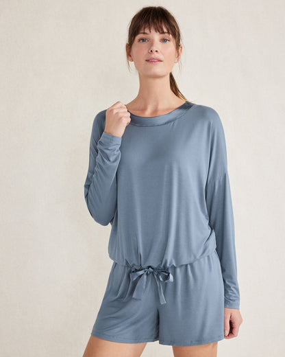 CALM & COOL CINCHED SLEEP TOP | Talbots