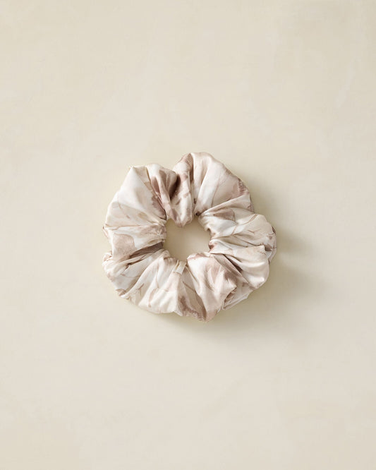WASHABLE SILK TRANQUIL FLORAL SCRUNCHIE | Talbots