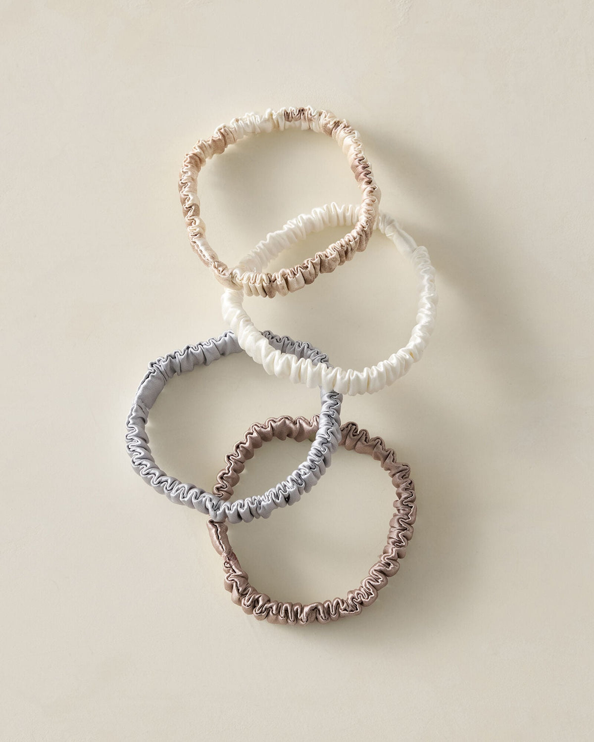 WASHABLE SILK HAIR TIES — NEUTRAL MULTI | Talbots