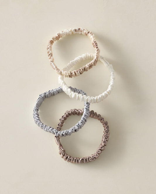 WASHABLE SILK HAIR TIES — NEUTRAL MULTI | Talbots