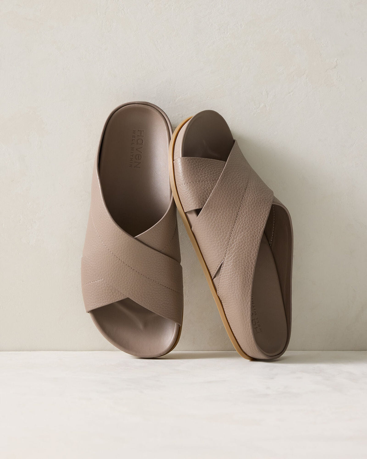 LEATHER CRISS-CROSS SANDALS | Talbots