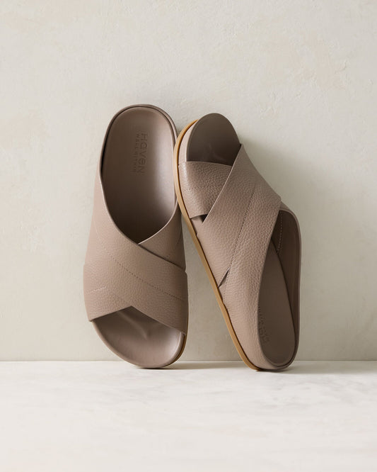 LEATHER CRISS-CROSS SANDALS | Talbots