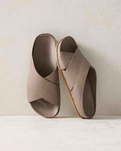 LEATHER CRISS-CROSS SANDALS | Talbots