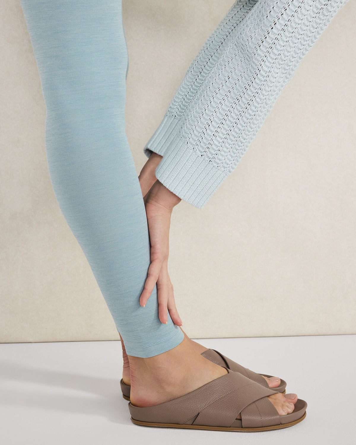 LEATHER CRISS-CROSS SANDALS | Talbots