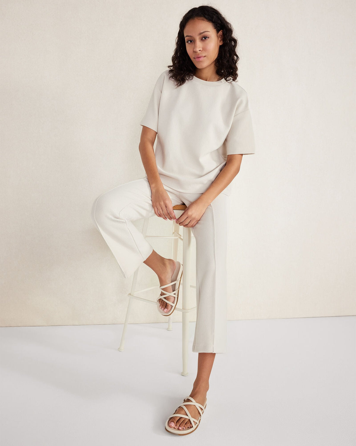 LEATHER STRAPPY SLIDES | Talbots