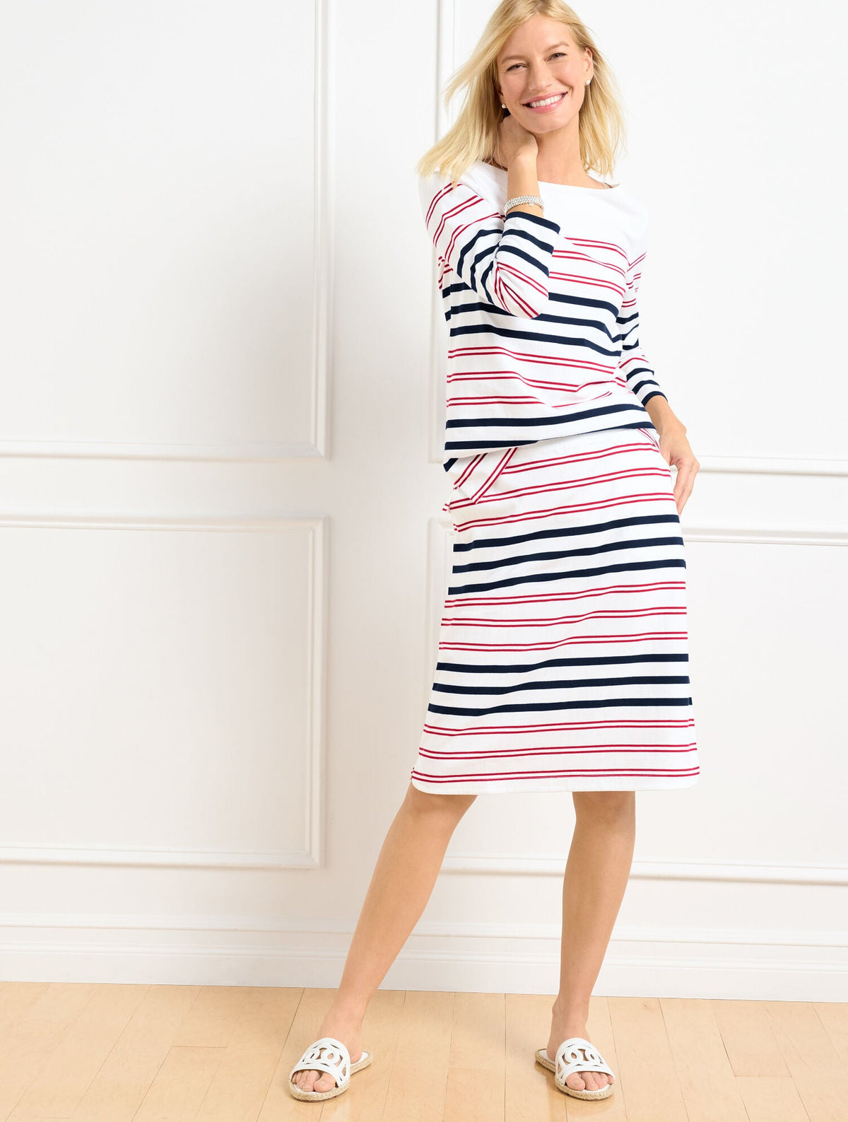 AUTHENTIC TALBOTS TEE - SOFIA STRIPE | Talbots