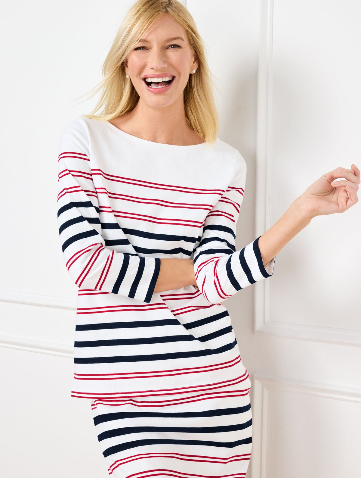 AUTHENTIC TALBOTS TEE - SOFIA STRIPE | Talbots