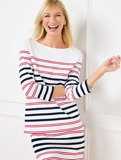 AUTHENTIC TALBOTS TEE - SOFIA STRIPE | Talbots
