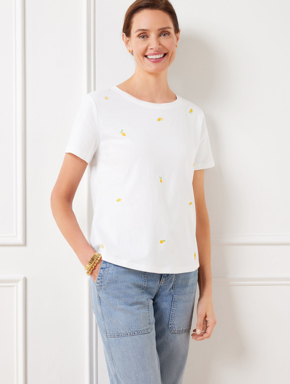 CREWNECK TEE - LEMON TREE | Talbots