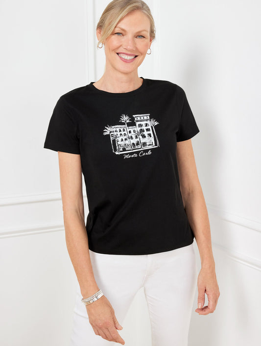 CREWNECK TEE - MONTE CARLO | Talbots