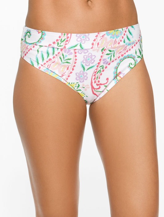 AQUA CLUB HIGH WAIST SWIM BOTTOM - ISLAND PAISLEY | Talbots