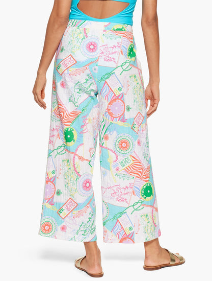 AQUA CLUB GAUZE PANT COVER-UP - CÔTE D'AZUR | Talbots