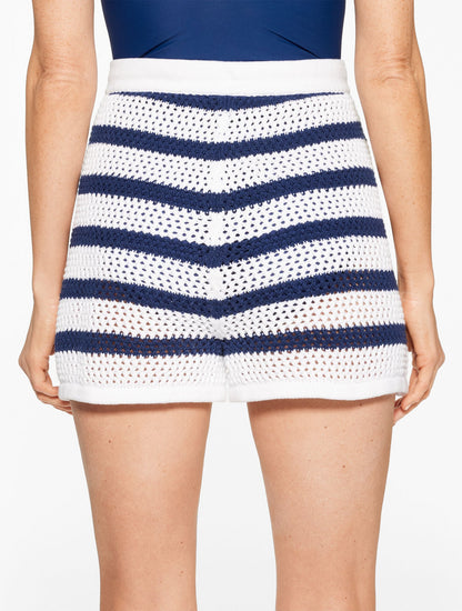 AQUA CLUB OPEN-KNIT SHORT COVER-UP | Talbots