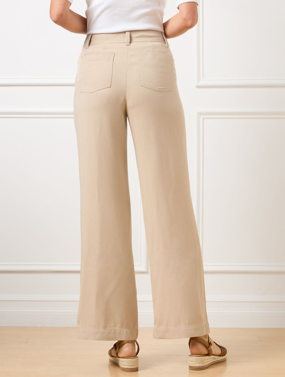 FLOWY WIDE ANKLE PANTS | Talbots